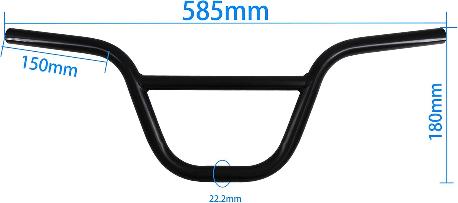 BMX Handlebar Swallow Shaped High-Carbon Steel 585Mm 22.2Mm Handle Bar Bicycle P