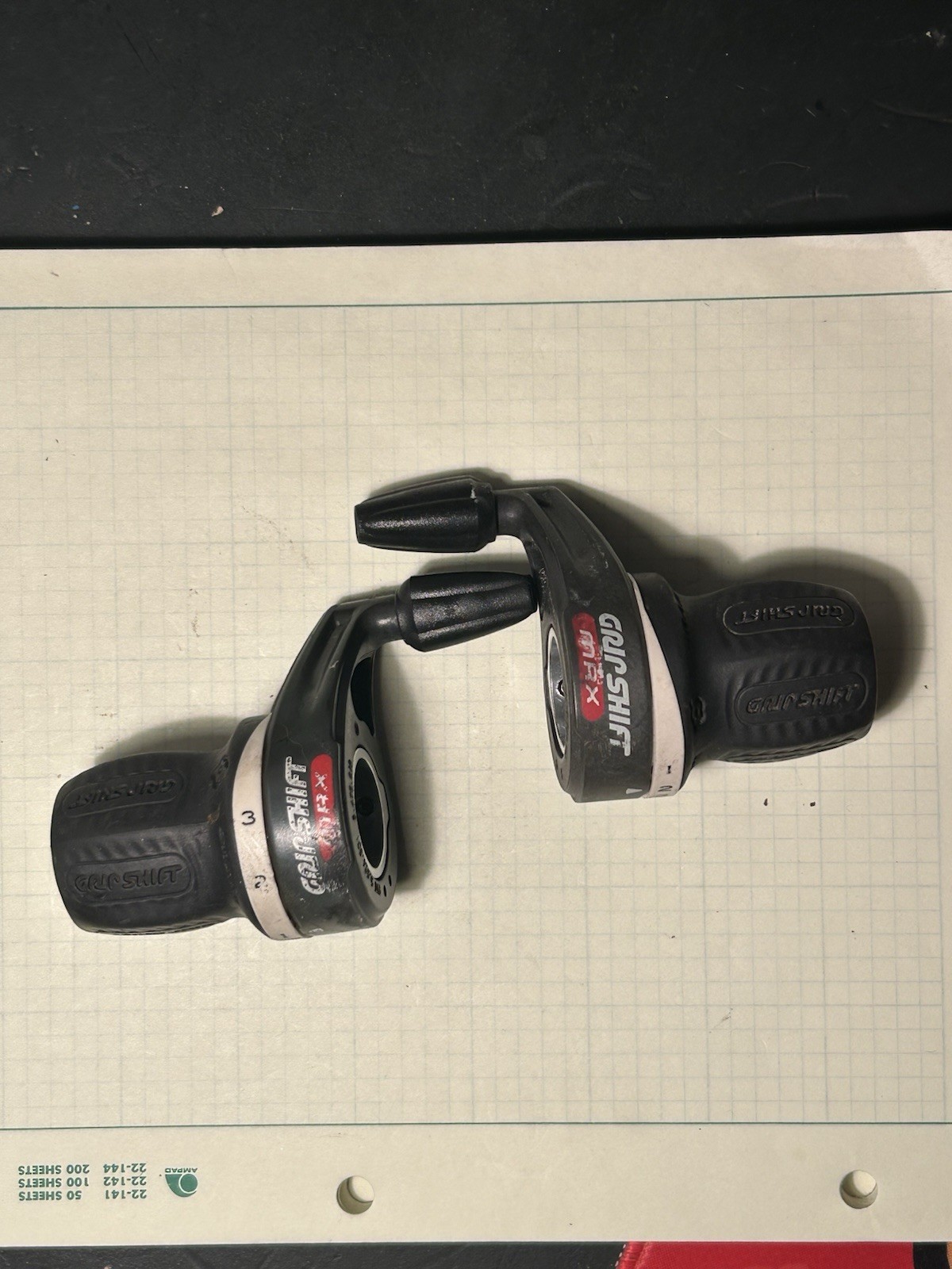 SRAM Grip Shift MRX Mountain Bike Twist Gear Shifter Set 3 x 6 Speed Black