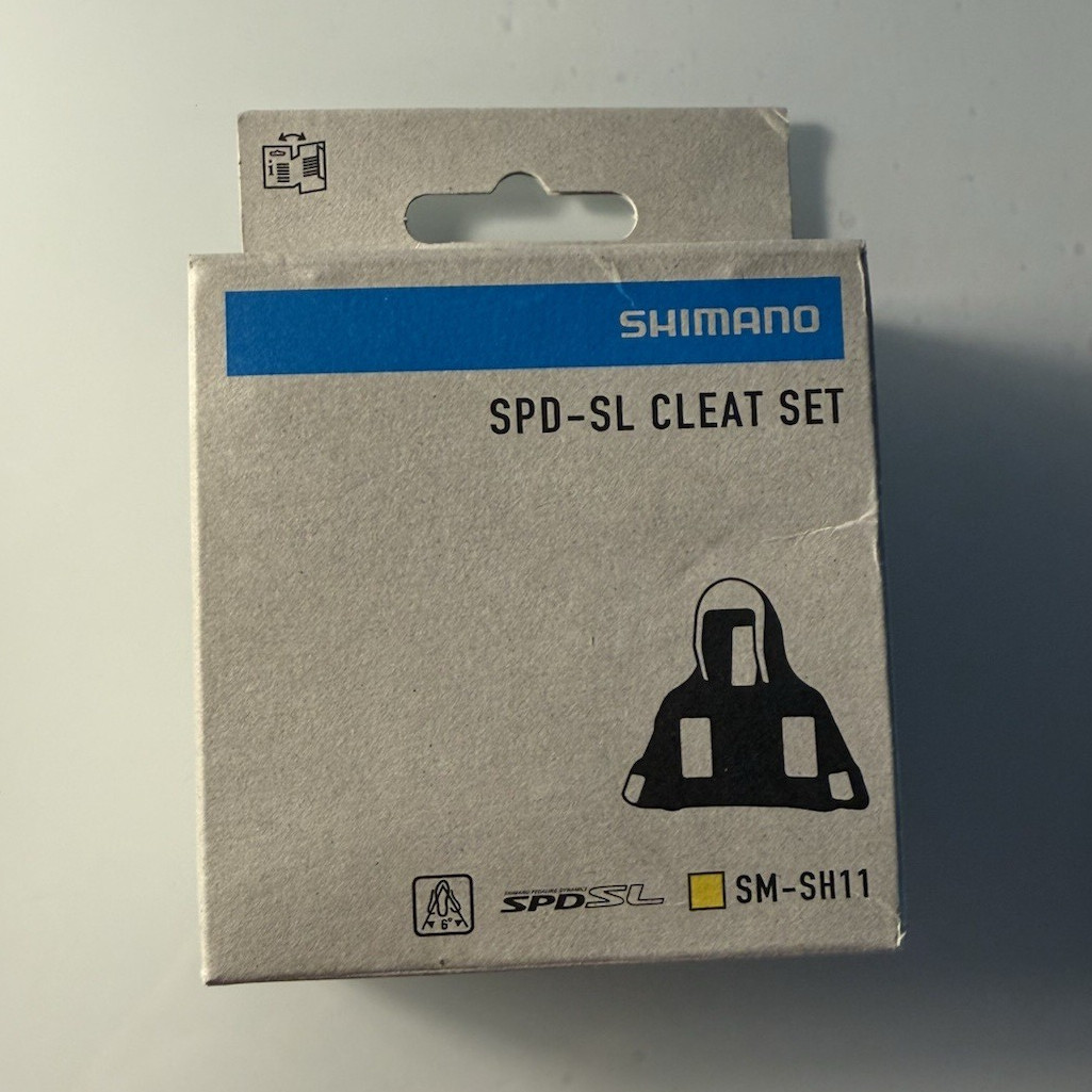 Shimano SPD-SL SM-SH11 Yellow Plastic Road Bike Pedal Cleats Set