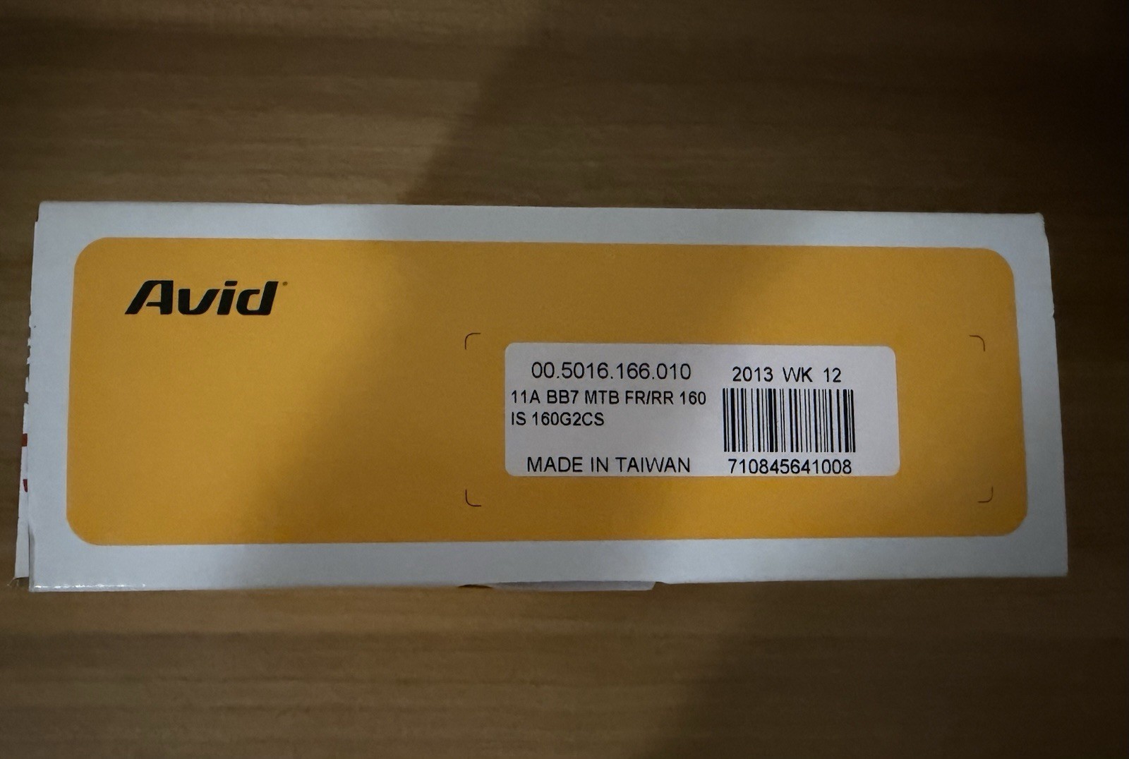 Avid BB7 MTB Mechanical Disc Brake Front or Rear 160mm 2013 New In Box
