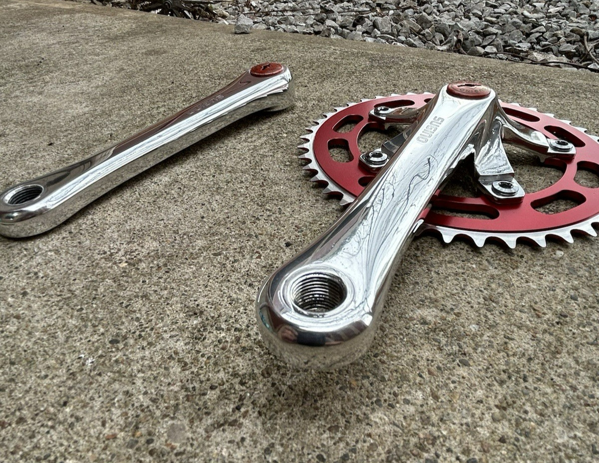 Sugino BMX Cranks Redline Mongoose Cruiser Road Bike Klunker Schwinn Fixie