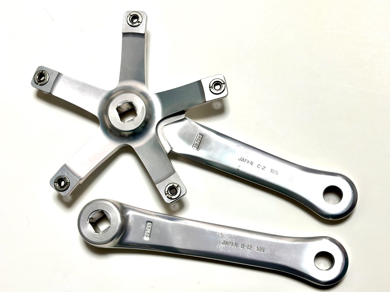 SUGINO 75 NJS 165mm Crankset BCD144 Track Pista Fixed Gear Japan