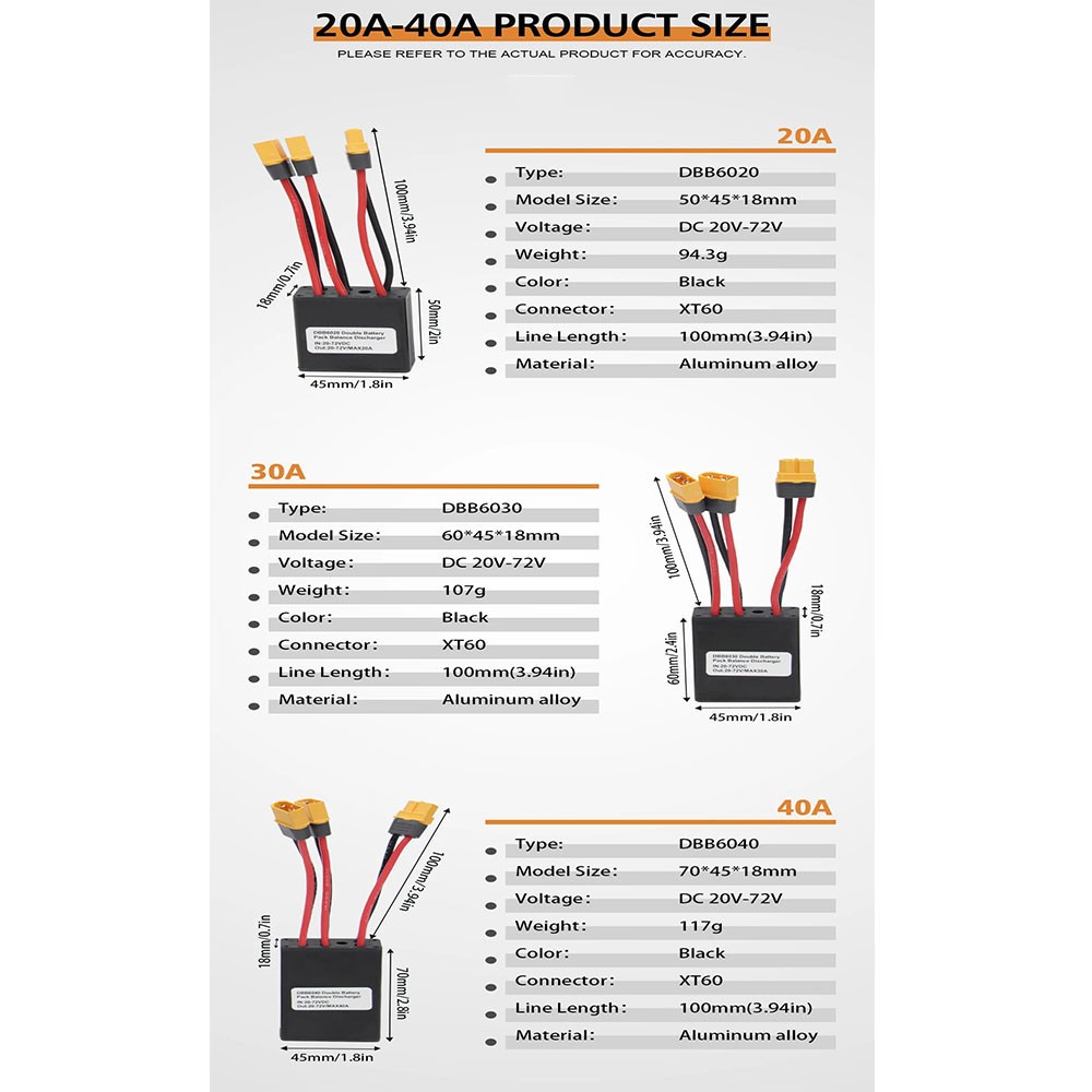 E-Bike Dual Battery Discharge Converter 20A-120A Dual Battery Parallel Module