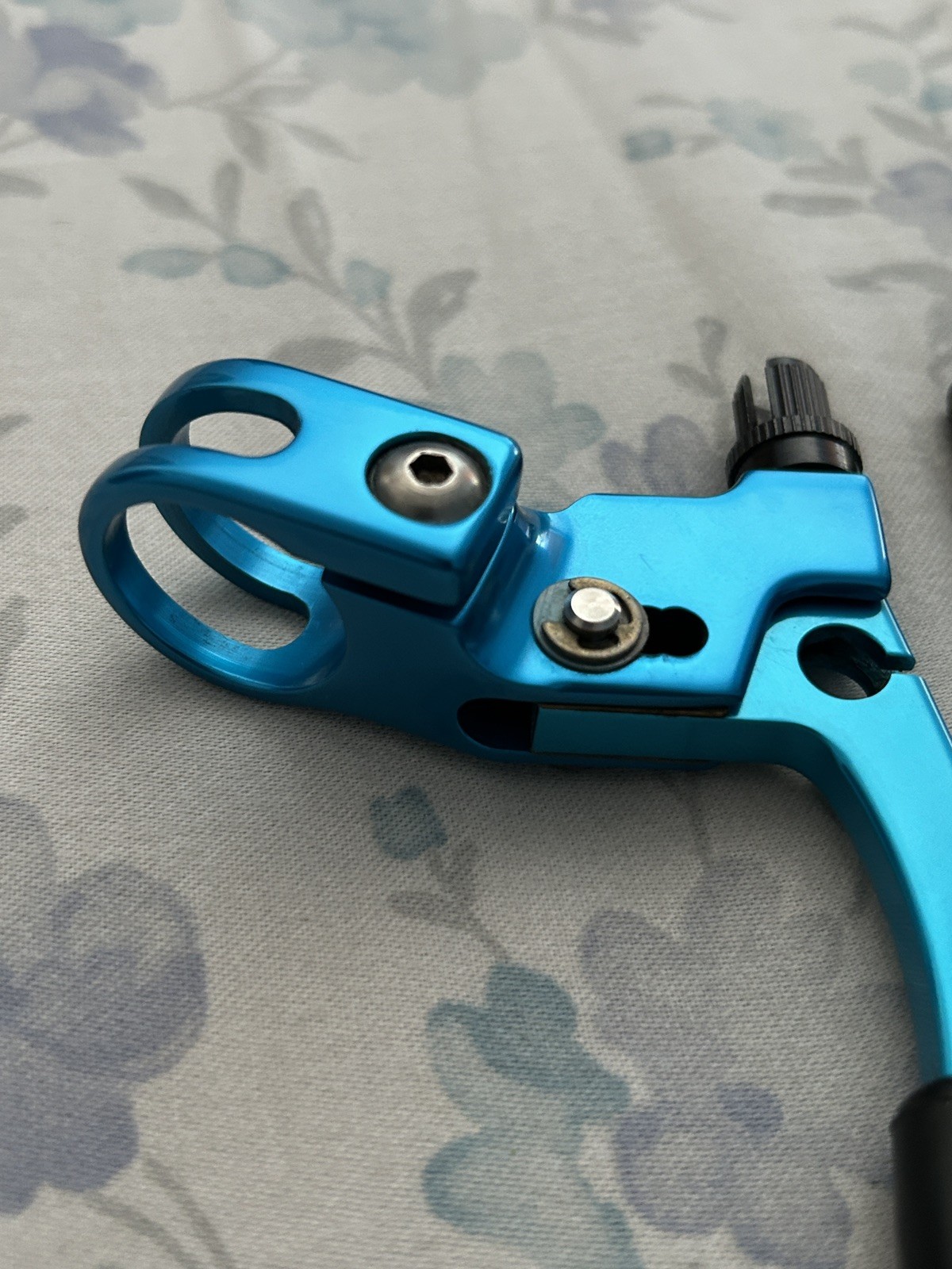 Grafton Re-Entry Canti Brake Levers Turquoise Blue Vintage 90s MTB CNC USA Kooka