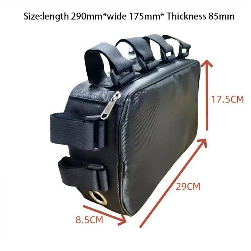 Ebike frame downtube rear Battery Fireproof Explosionproof Capacity Safe Bag