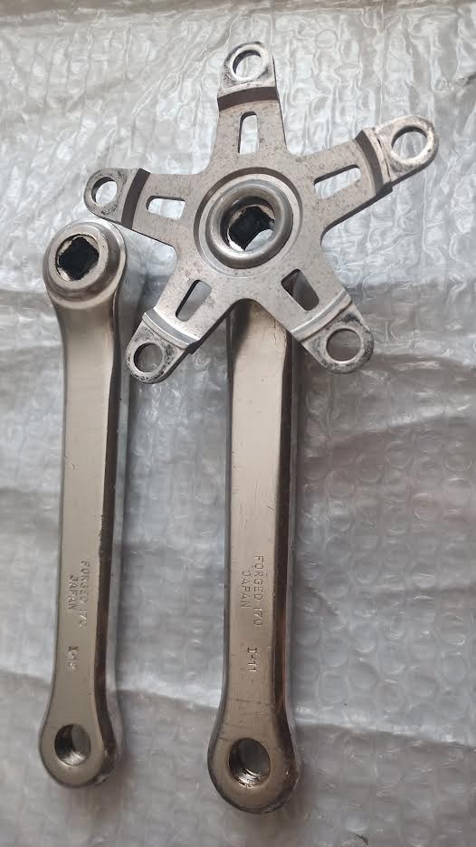 Sugino 170 Super Maxy cranks survivors 110bce YST BB w shop wear old school BMX