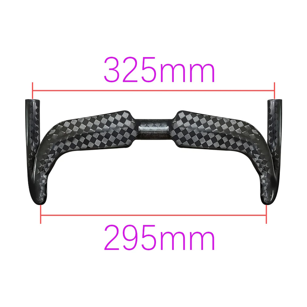 Carbon Track Bicycle Drop Bar Bike Handlebar Length 31.8-325/345/365/385/405MM
