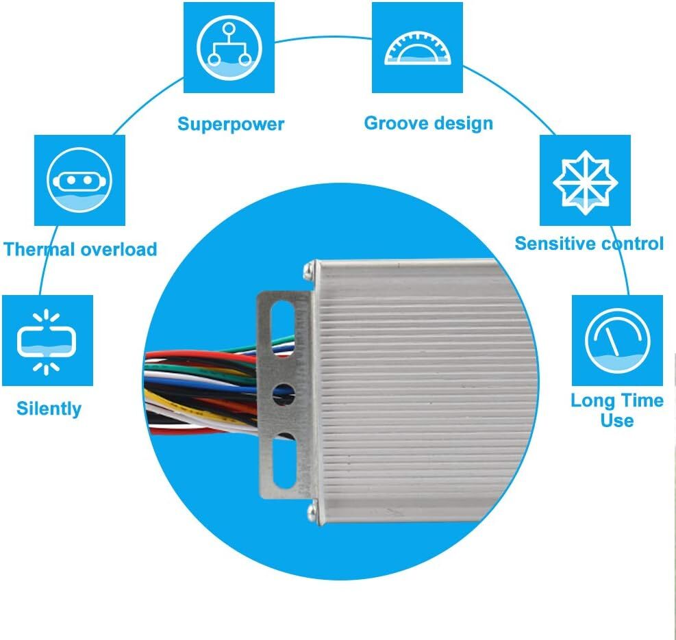 36V 48V 350W DC Speed controller Electric Bicycle E-bike Scooter Brushless Motor