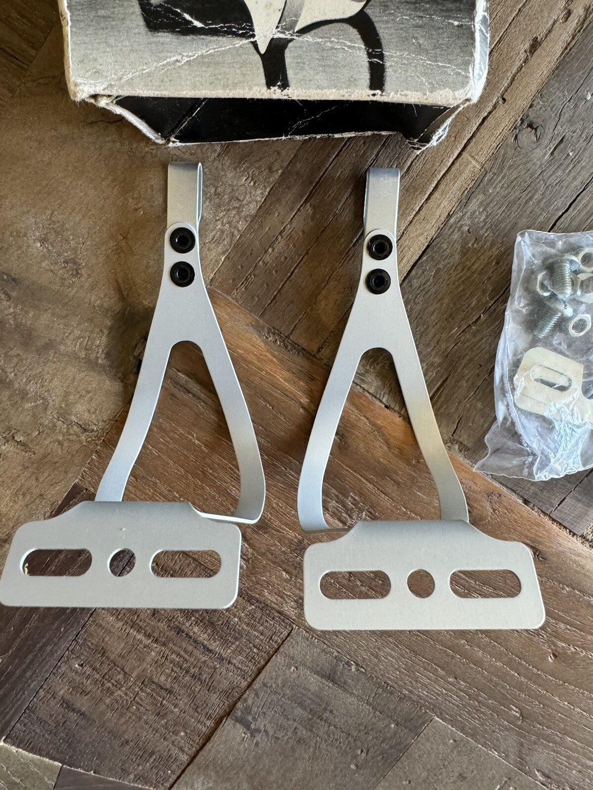 NEW Vintage Specialized Aluminum Alloy Toe Clips. Bicycle Cycling. Lightweight