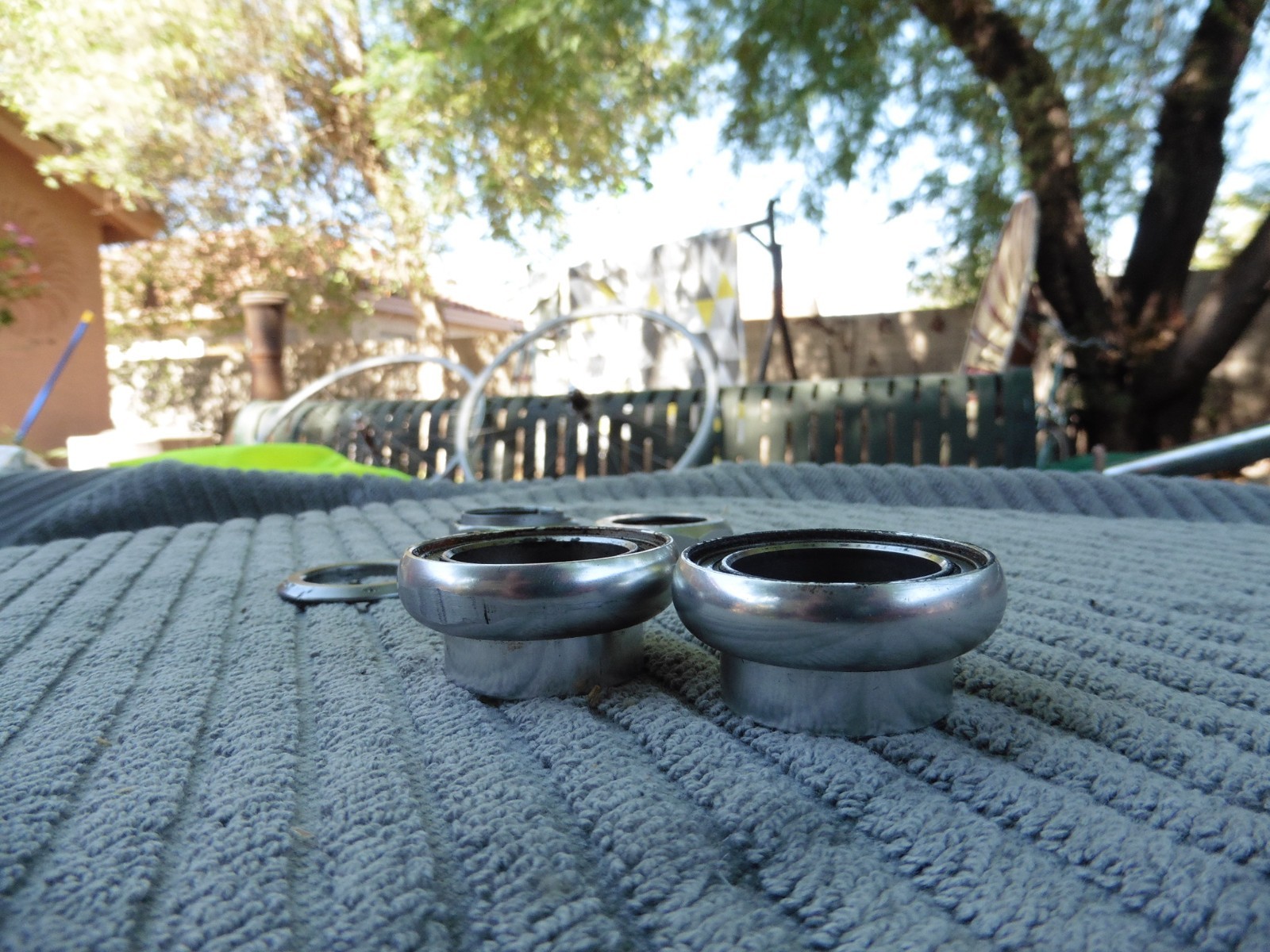 Vintage Chris King 2Nut No-Logo Headset 1″ Threaded Silver Polished 90s MTB BMX