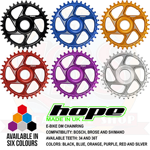 Hope E-Bike Spiderless Direct Mount Chainring Bosch Brose Shimano – Brand New