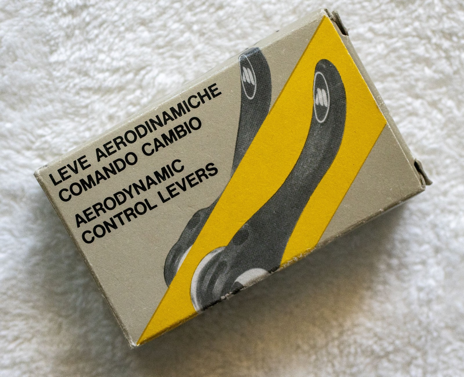 Vintage NOS NIB Italian Modolo Kronos carbon fiber downtube shifter set
