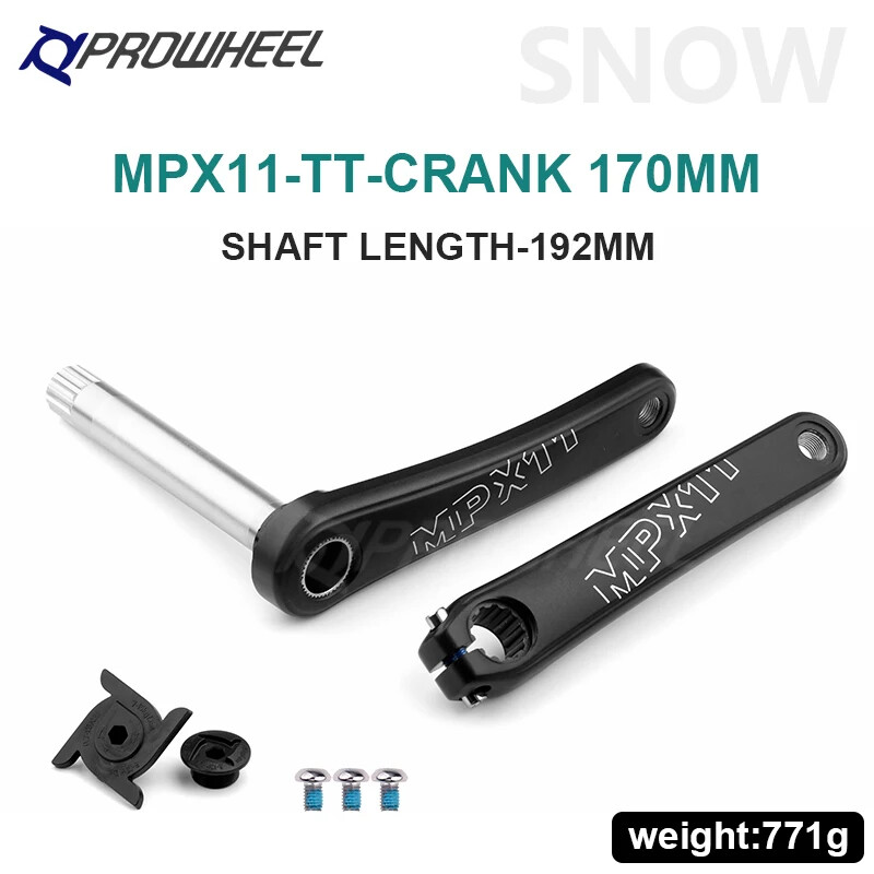 176/192mm Crank Arm Snow Fat Bike Crank with Bottom Bracket BB100/120MM