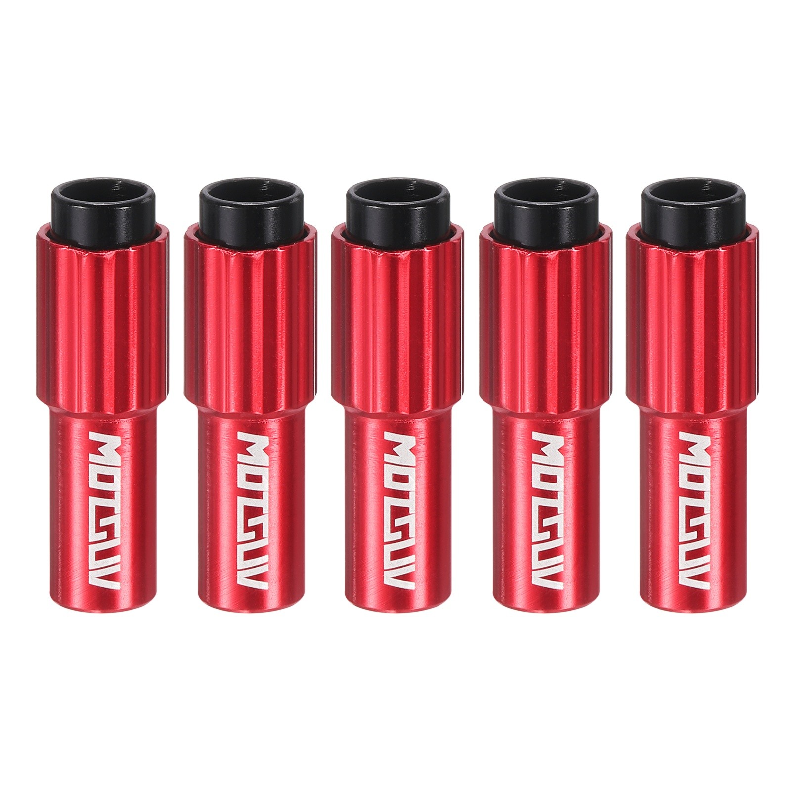 5pcs Bike Inline Cable Adjuster Brake Cable Gear Shift Connector, Red