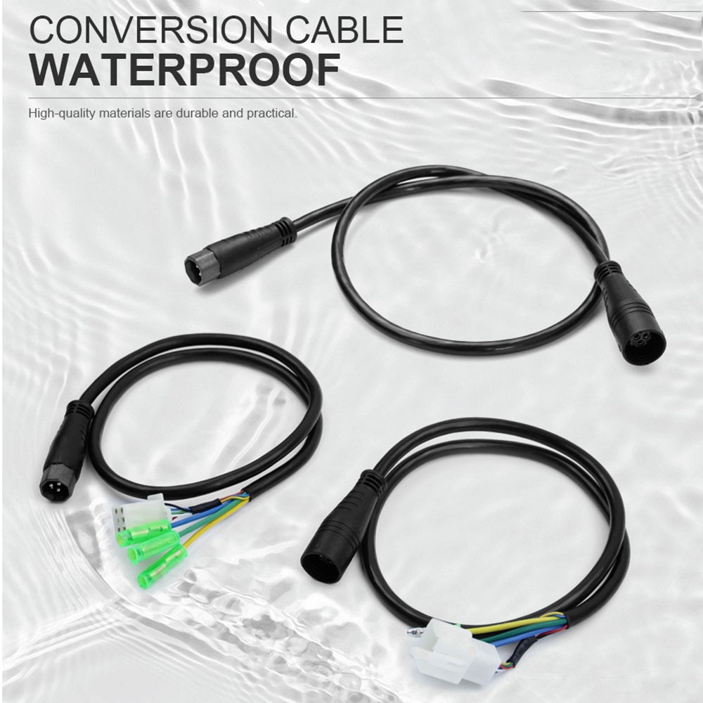 E-bike 12V-72V 1000W Hub Motor 9Pin Waterproof Extension Cable Conversion Line