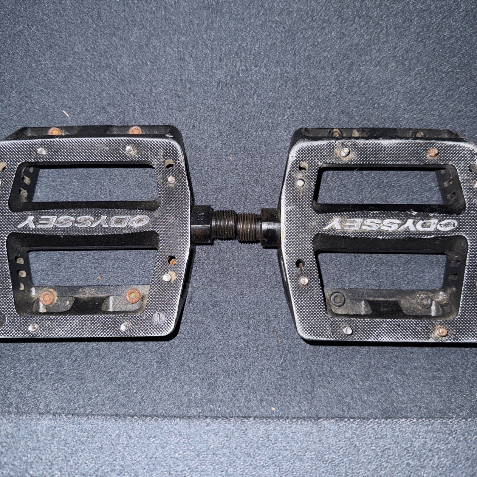 Odyssey Platform Pedals 1/2″ Chromoly Axle – Black Preowned. Bike BMX pedals