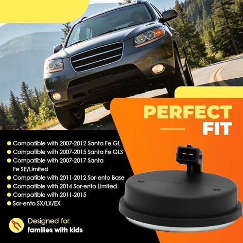 527512B100 2PC Set Rear Hub Bearing ABS Speed Sensor Compatible with 2007-2017