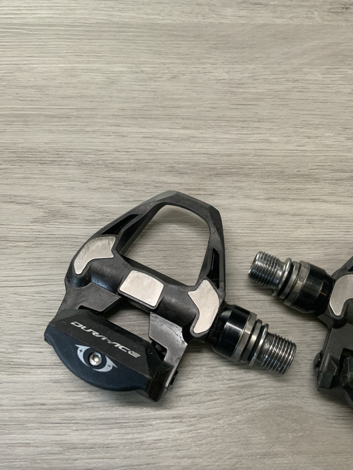 SHIMANO DURA ACE CLIPLESS PEDALS MODEL PD-R9100 BLACK NO CLEATS