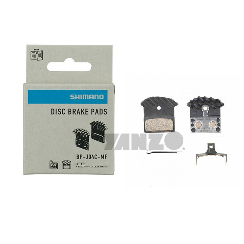 Shimano J04C Metal Bike Disc Brake Pads for SLX XTR XT ICE Tech Cooling Fin