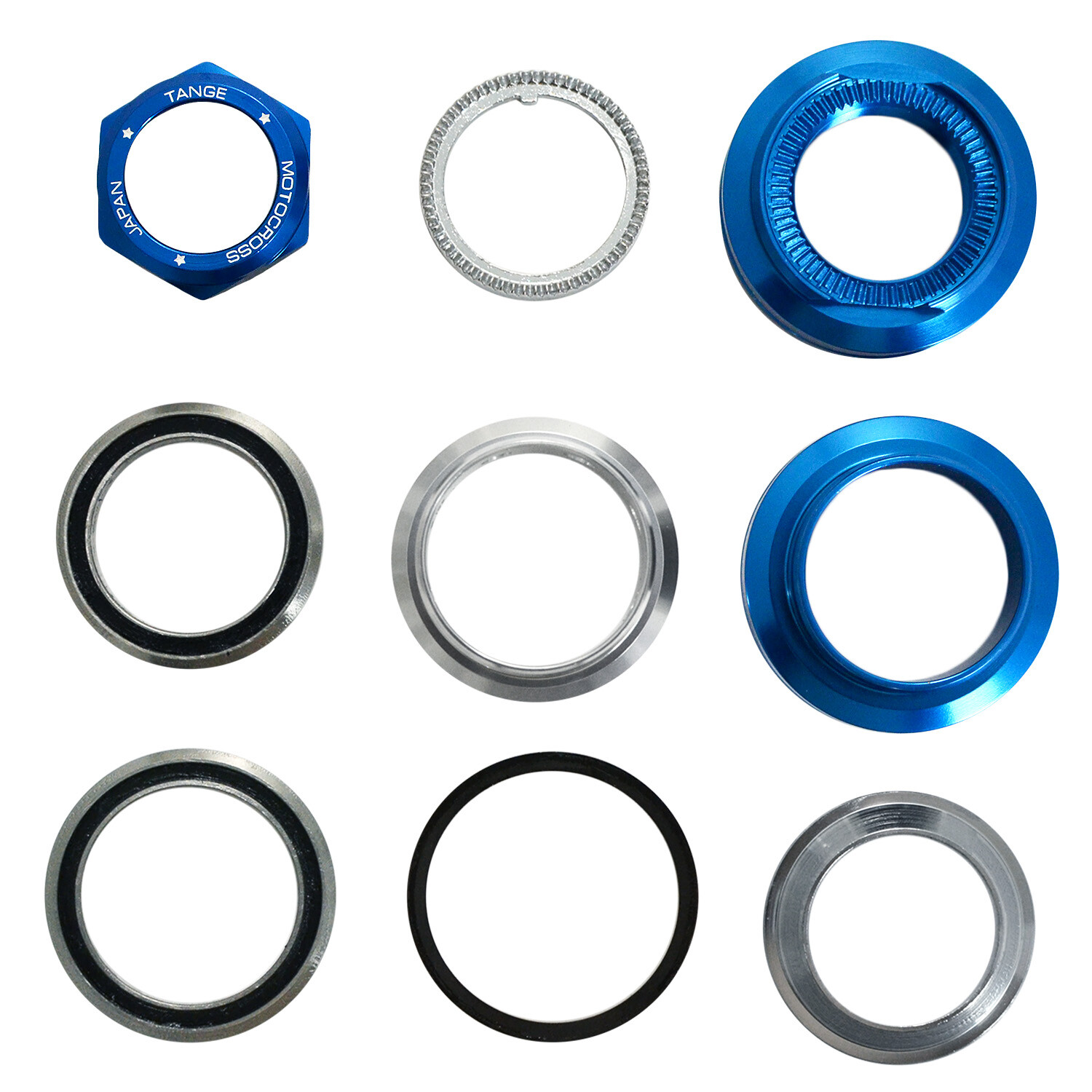 Tange MX320 Headsets Old School BMX 1″ Threaded 32.7mm Cup , Blue