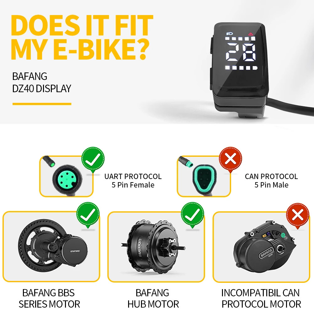 Mini Display Ebike Intelligent LCD Screen Waterproof Electric Bike Compitable