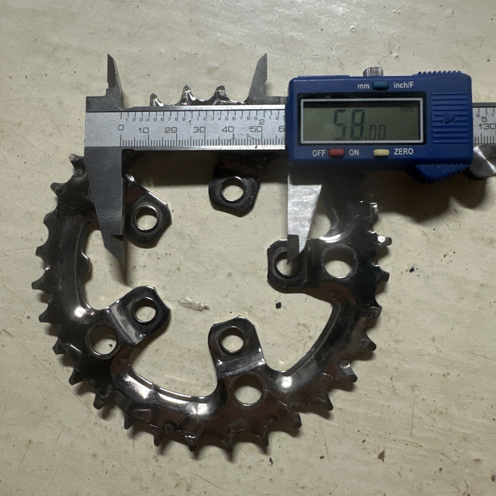 Vintage Shimano IG K-32 32T Chainring 5 Bolt 94 / 58 mm BCD Deore Ring Ramp MTB