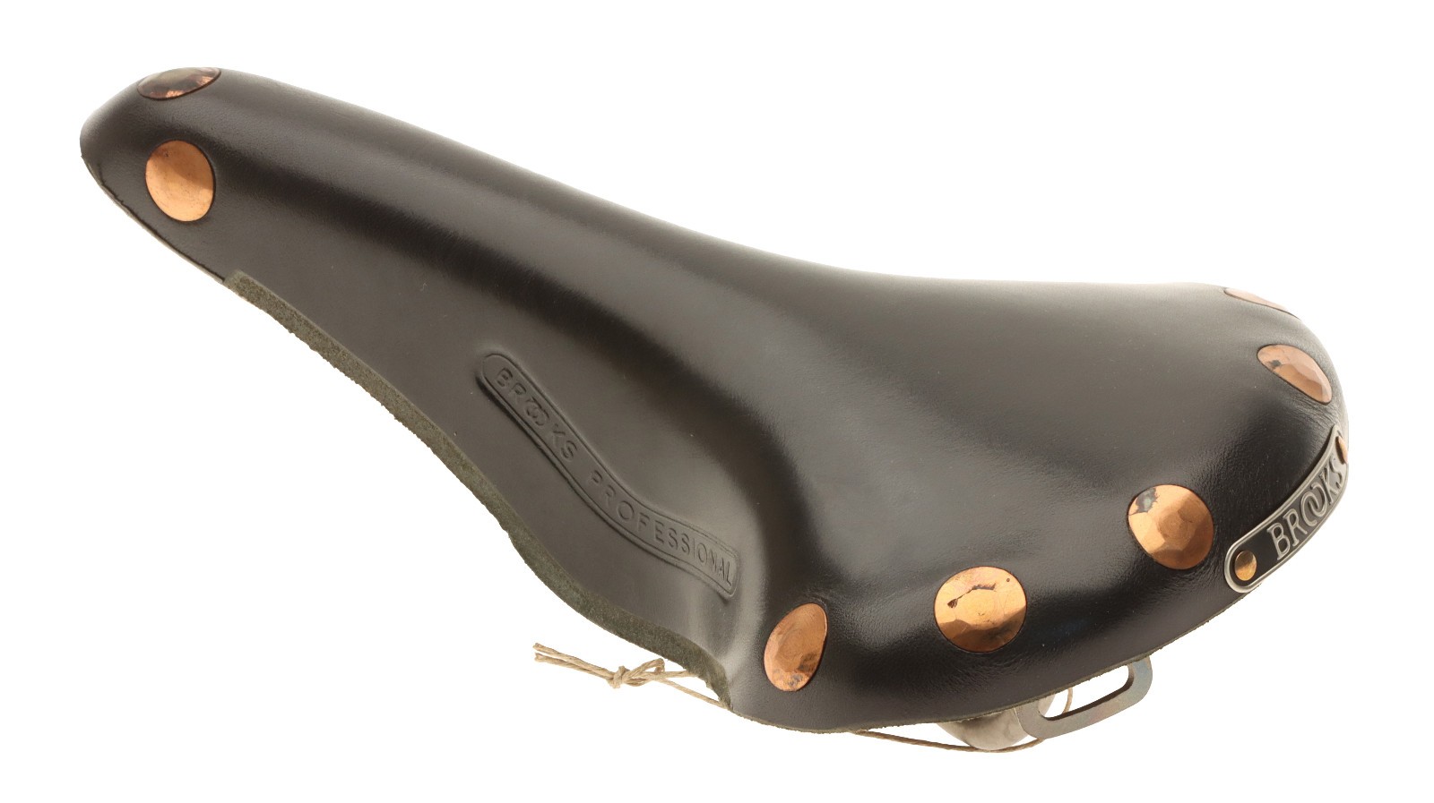 Brooks Team Pro Special Saddle Titanium Rails Hard Leather Cover Black NEW NOS