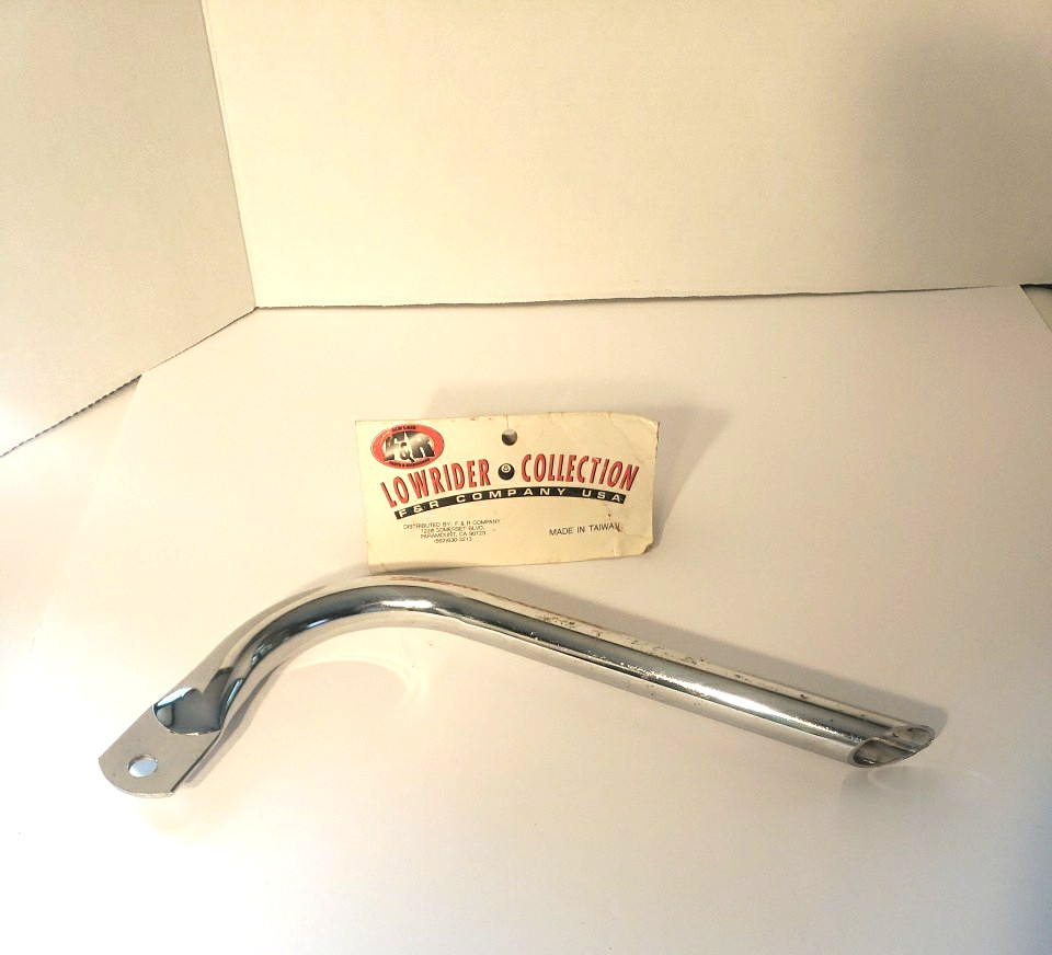 Vtg F & R Lowrider Straight Muffler CHROME Beach Cruiser Bicycle