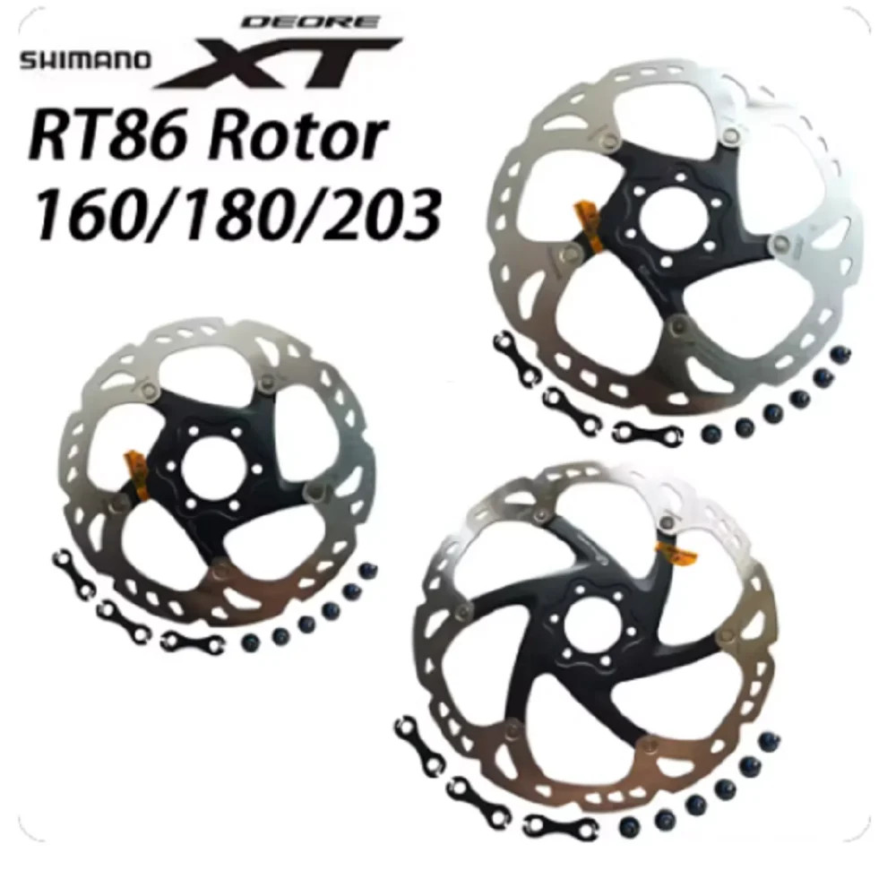 Deore XT RT86 Brake Disc 6 Bolt Ice Point Technology MTB Mountain Bicycle Disc 1