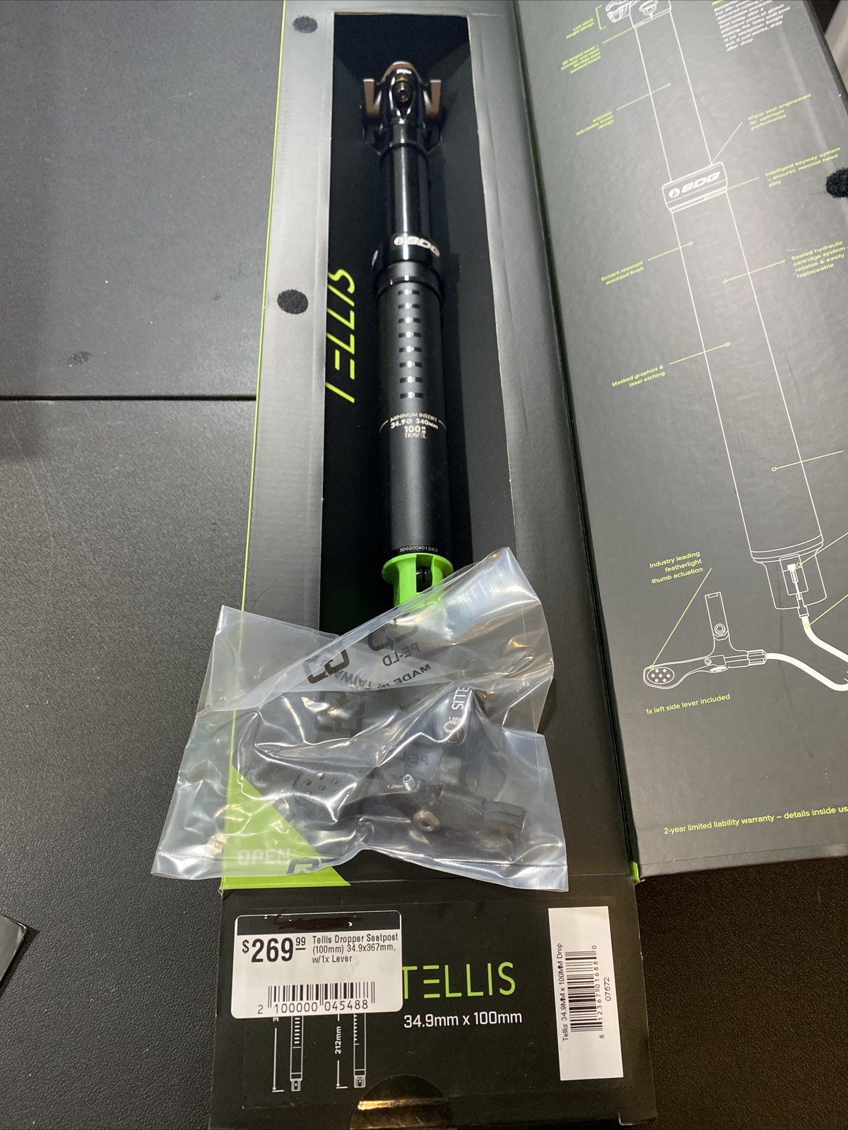 Sdg Tell us Dropped Mtb Seatpost 34.9×367 Mm (9075-181)