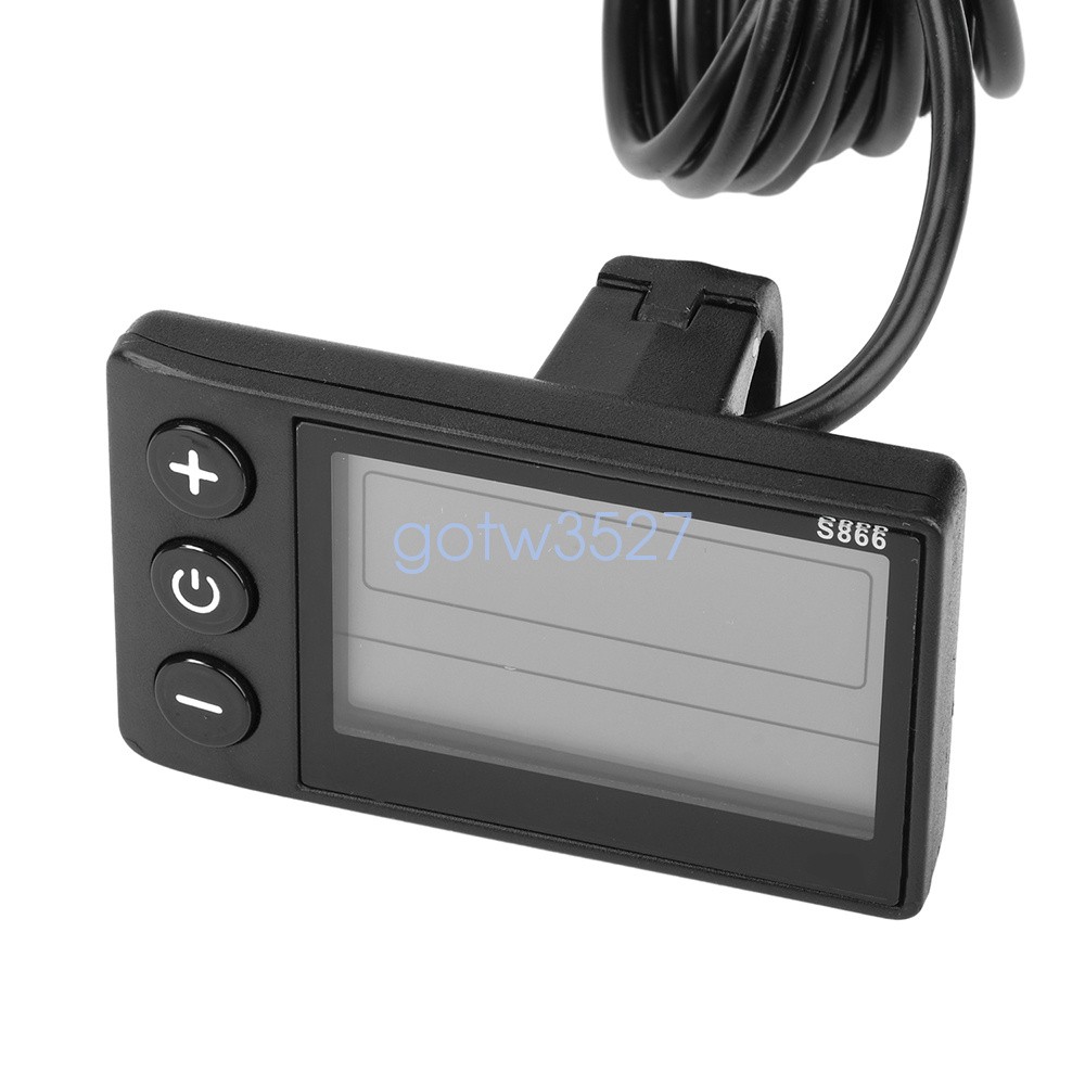 36V 48V 64V 40A 30A 20A Brushless Motor Controller E-Bike S866 LCD Display Meter