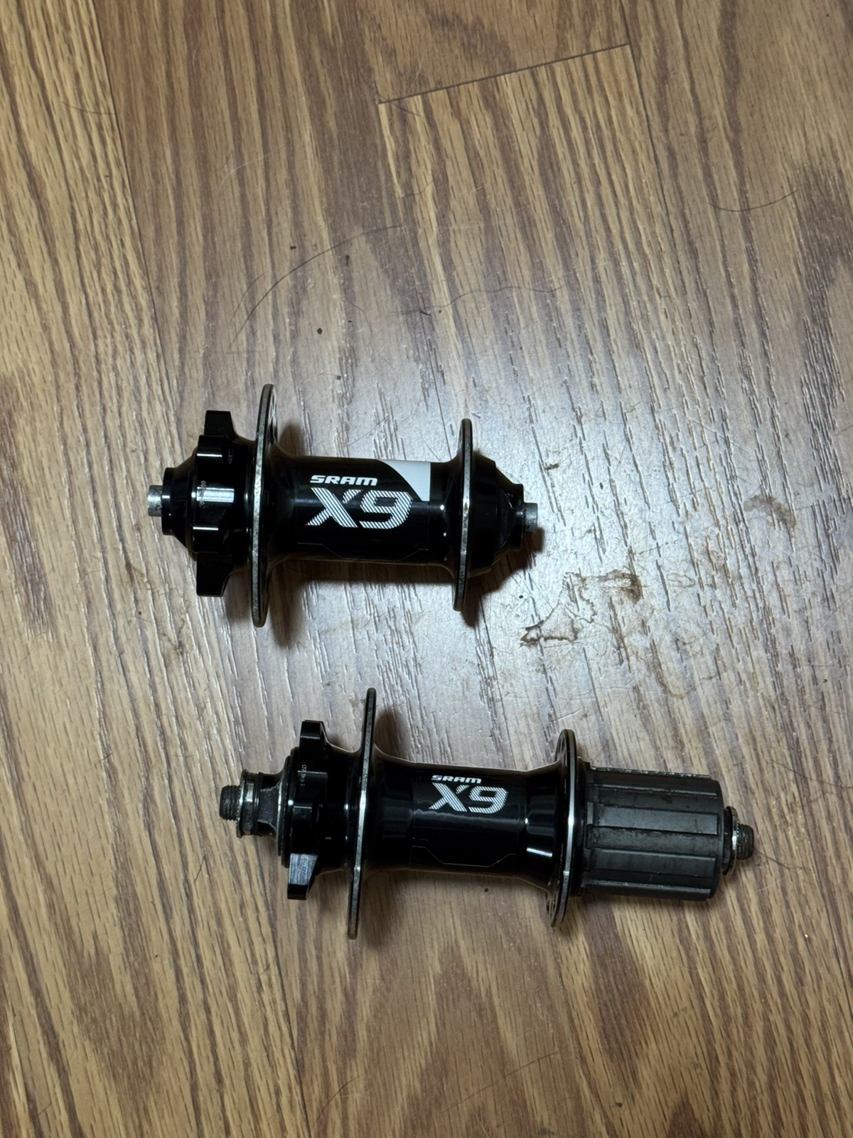 SRAM X9 Mountain bike Front / Rear hub set Qr 100 / 135 mm 32 hole