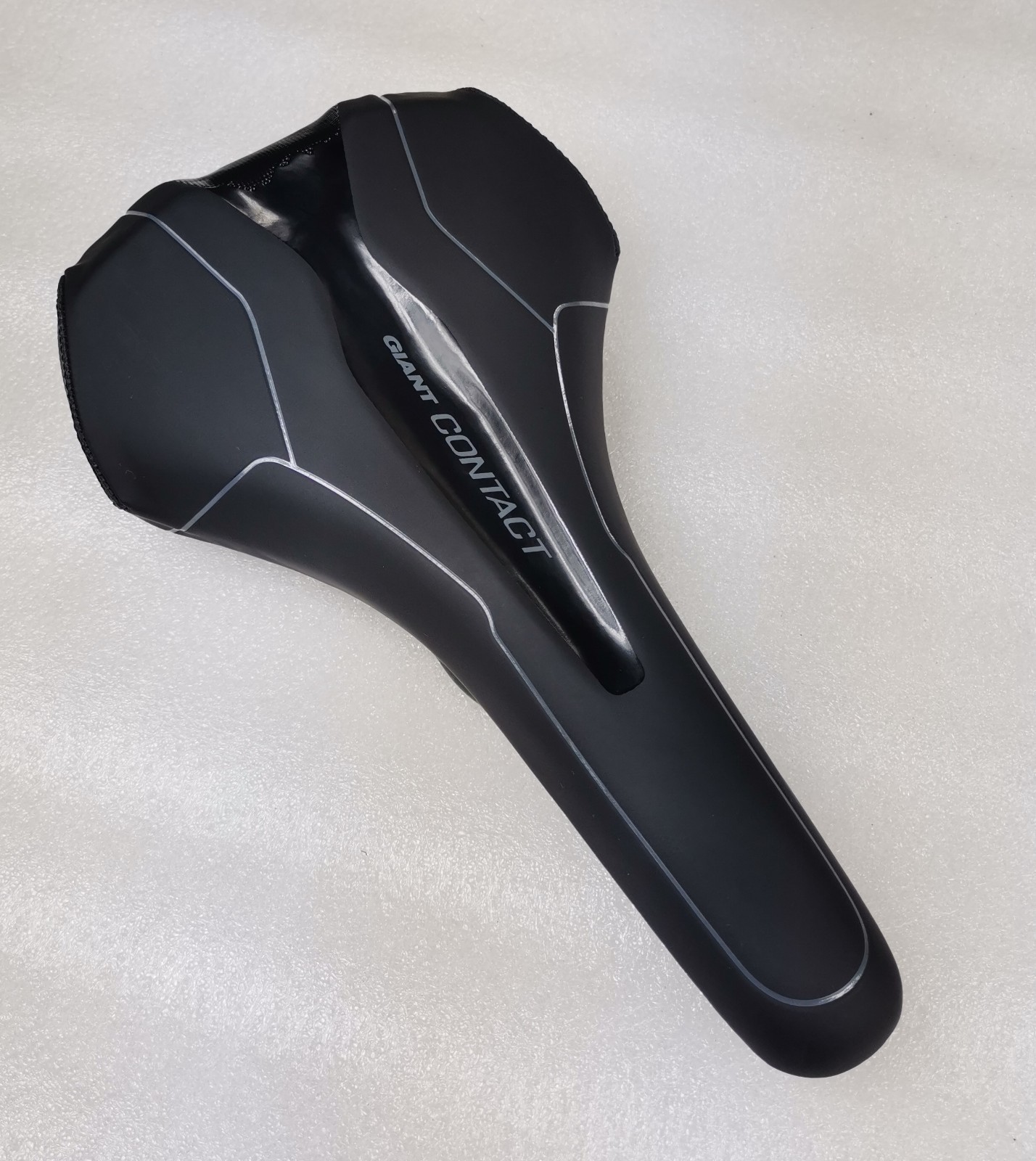 GIANT CONTACT UPRIGHT PELVIC TILT SEAT SADDLE MTB CITY TOURING BLACK 266MMX150MM