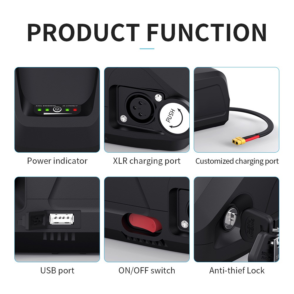 Ebike Battery Samsung Cell 48V 20Ah Lithium Electric Bicycle Battery for Bafang