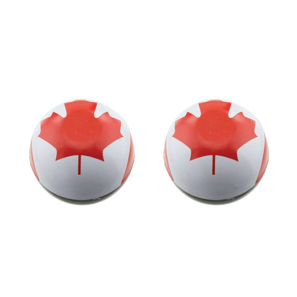 BICYCLE ROUND CANADA FLAG VALVE STYLE CAPS SCHRADER VALVE