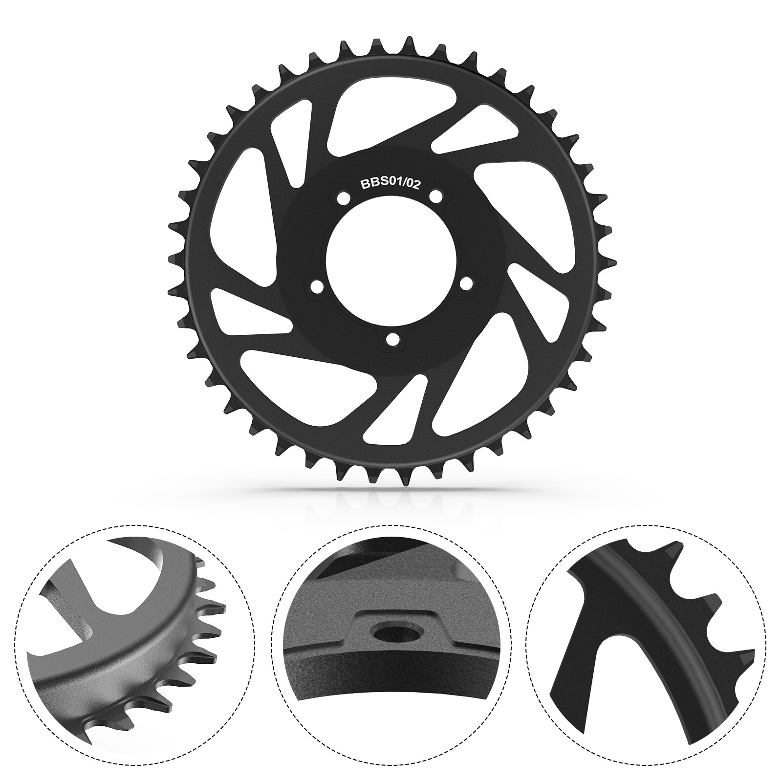 Chainring Sprocket Chainwheel for Bafang BBS01B BBS02B 250W-750W Motor Mid Kit