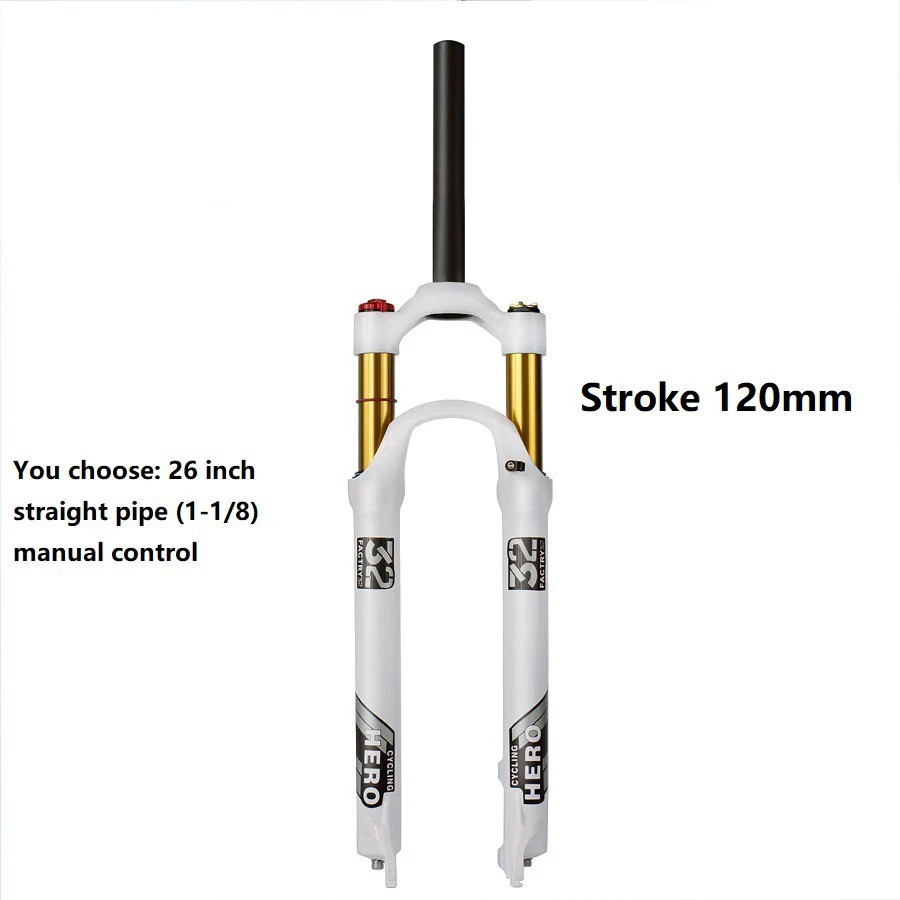 26 27.5 29er Mountain Bike 120mm Stroke Quick Release Locking Control Air Fork