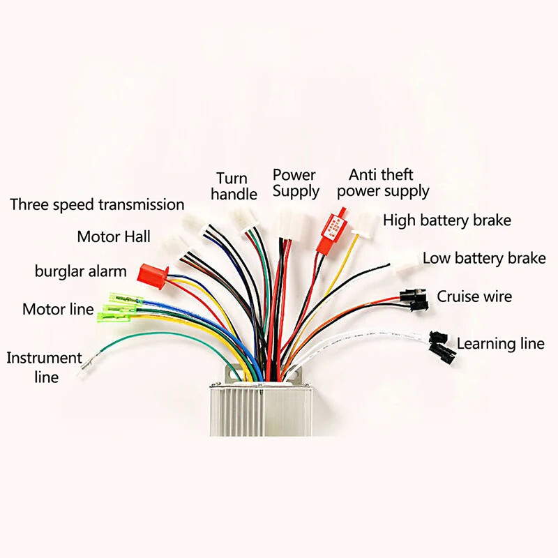 36V/48V 350W Brushless DC Motor Controller For Electric Bicycle E-bike Scooter