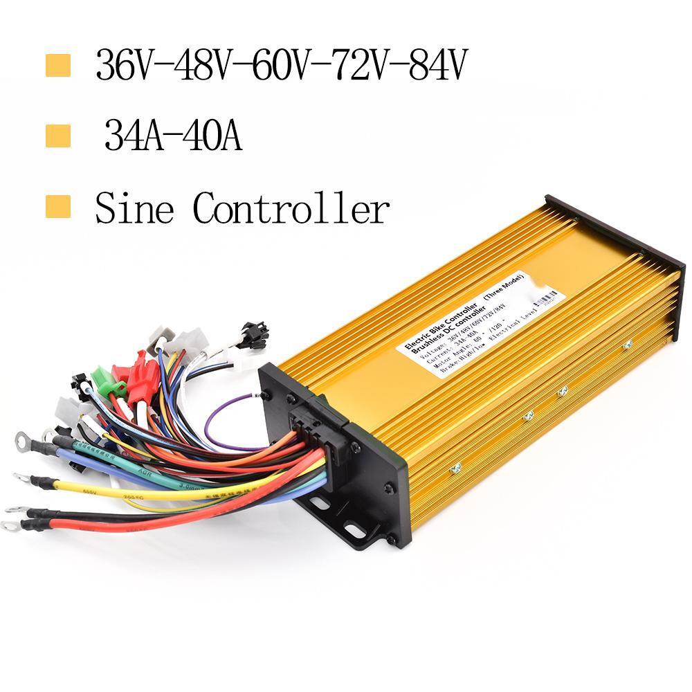 Electric Bicycle 36V 60V 1500W Controller 48V 1000W Sine Controller 52V 64V 72V