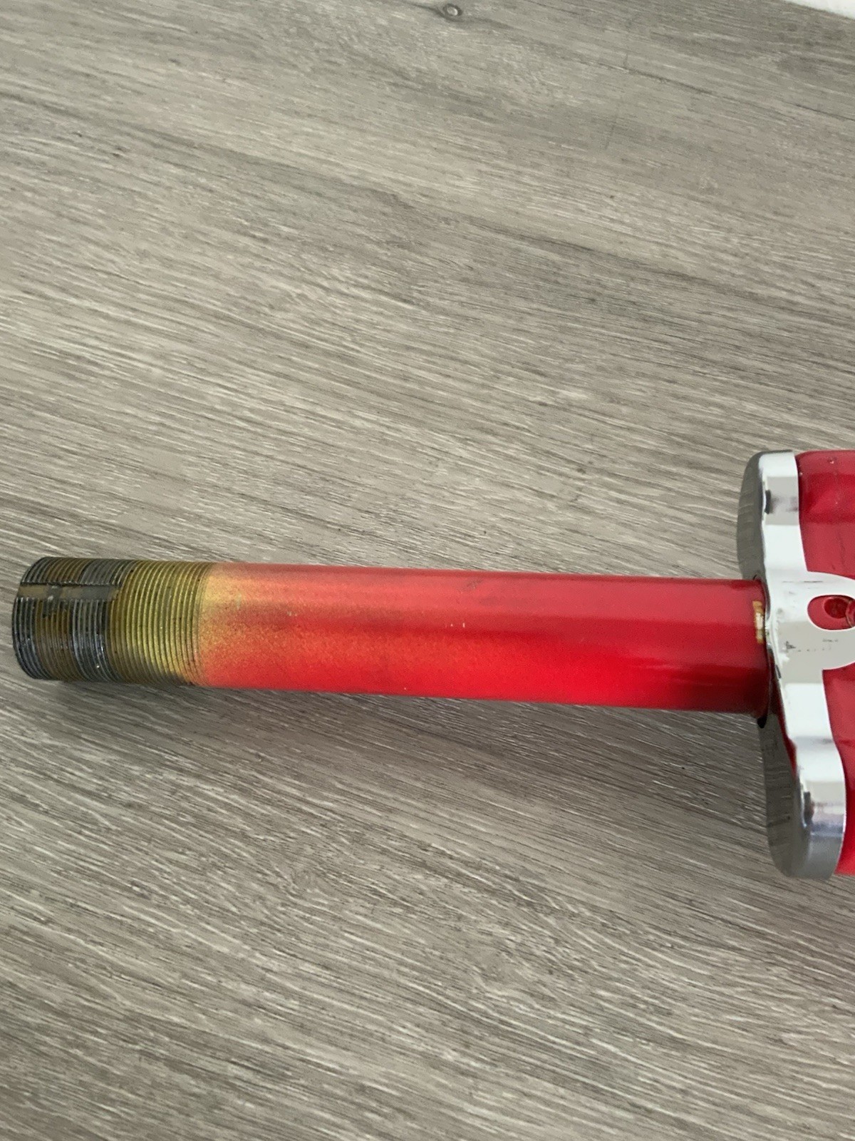 STEEL ONE-INCH THREADED FORK 27 INCH 145 MM STEERER BRITISH THREADED RED