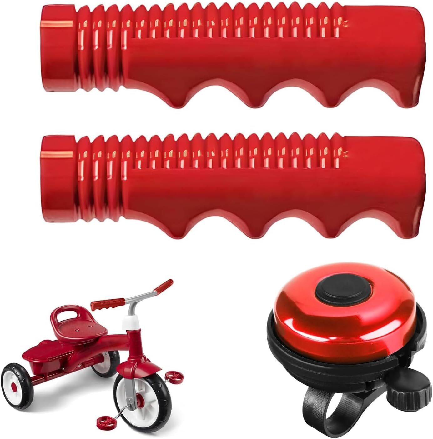 Grips Compatible with Radio Flyer Tricycle, 3/4 Inch Bicycle Grip, Kids