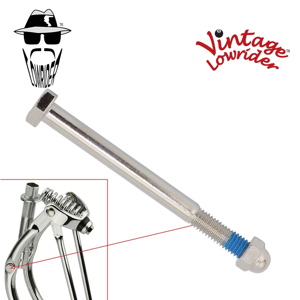 Bike Spring Fork Center Bolt/Nut Chrome Lowrider Beach Cruiser Bicycle