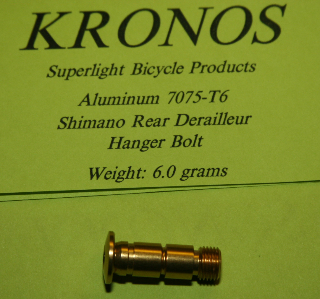 Kronos 7075-T6 Alloy Shimano Rear Derailleur Pivot Bolt – Gold