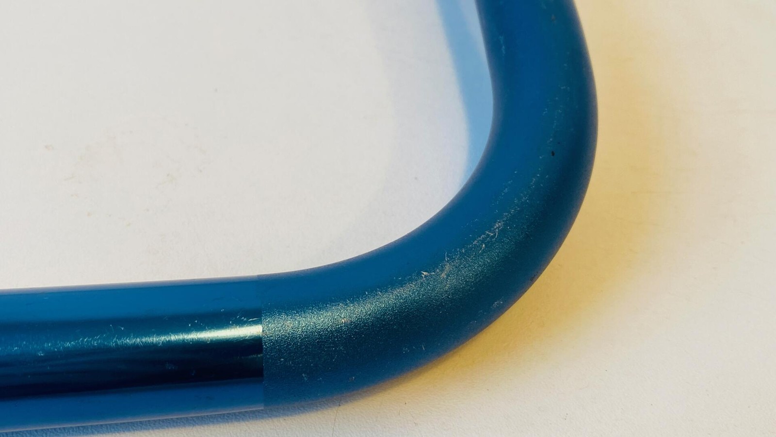 Storage-Worn NOS Origin-8 Blue Anodized Bullhorn Bars 26.0mm x 400mm