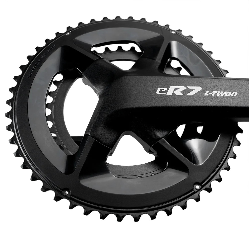 L-TWOO eR7 Road Bike Crankset 50-34T 165/170mm 24mm Axle 11/12 Speed Black