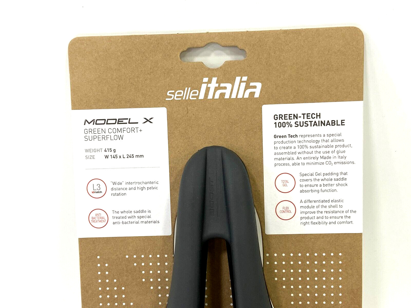 Selle Italia Model-X Comfort Plus Superflow 145x245mm Alloy Rail Saddle (Grey)