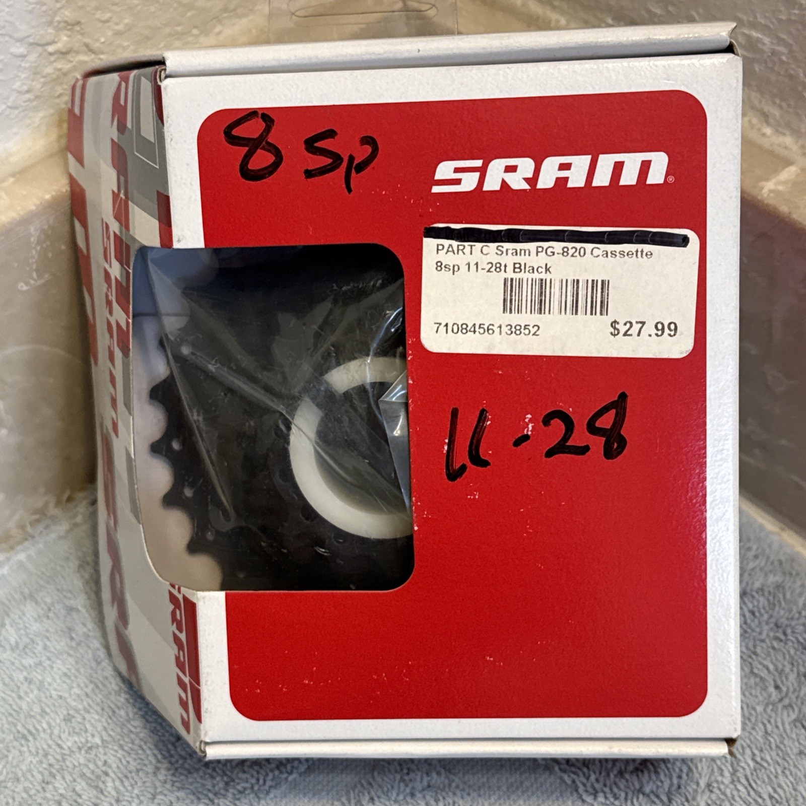 SRAM Cassette PG-820 8 Speed 11-28T Black MTB City bike Ebike NIB [caw]