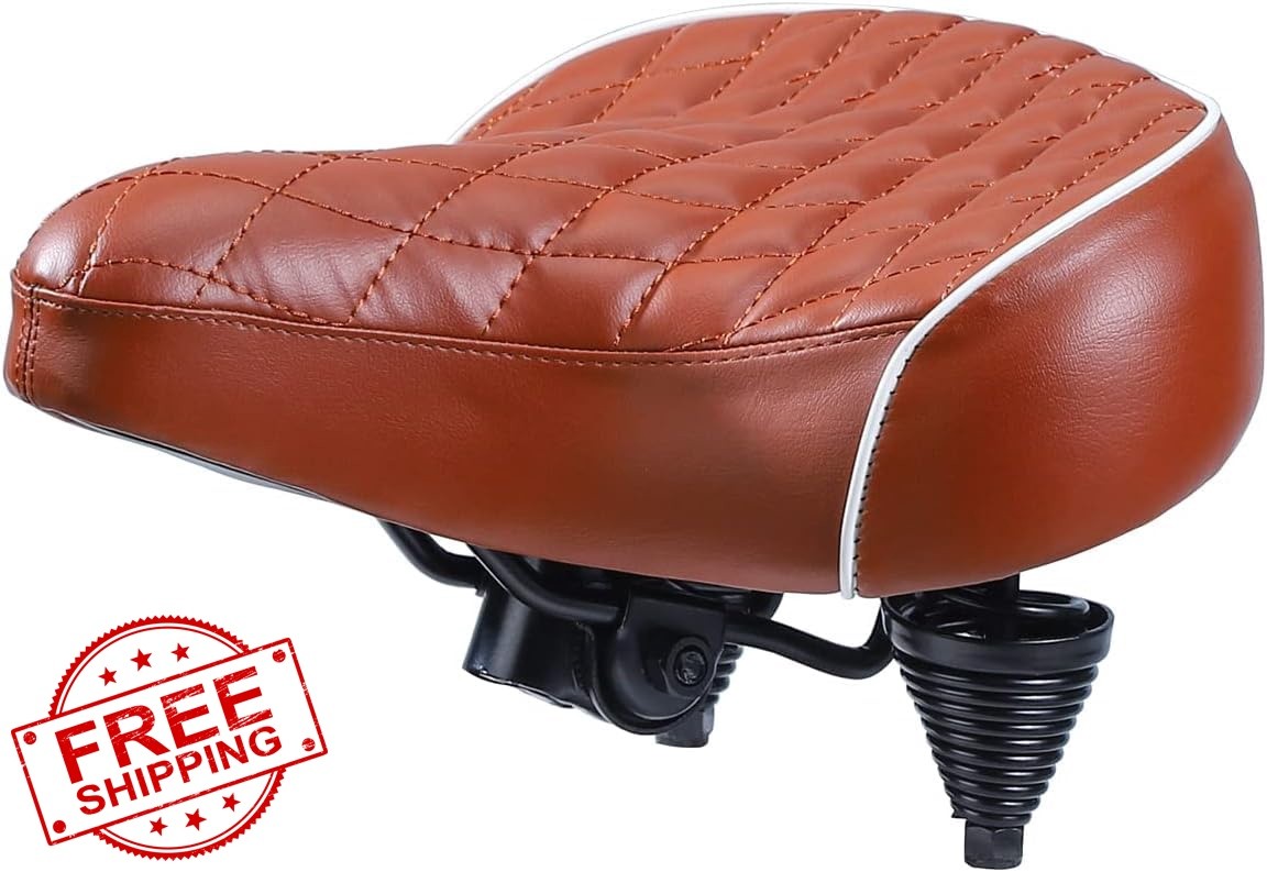FOMAS Beach Cruiser Bike Seat Brown