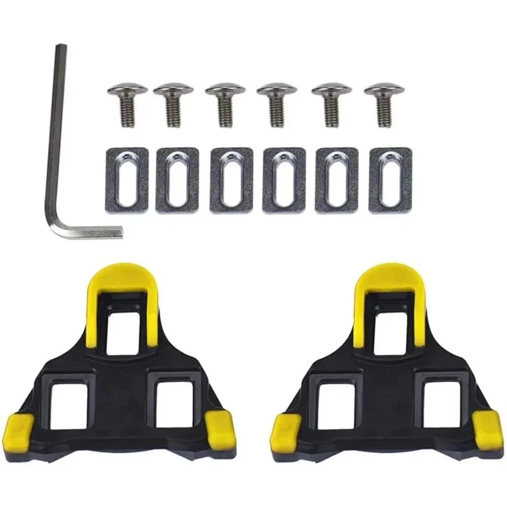 SPD-SL Road Bike Cleats Pedal Plates for Shimano Cycling Shoes Float Self-Lockin