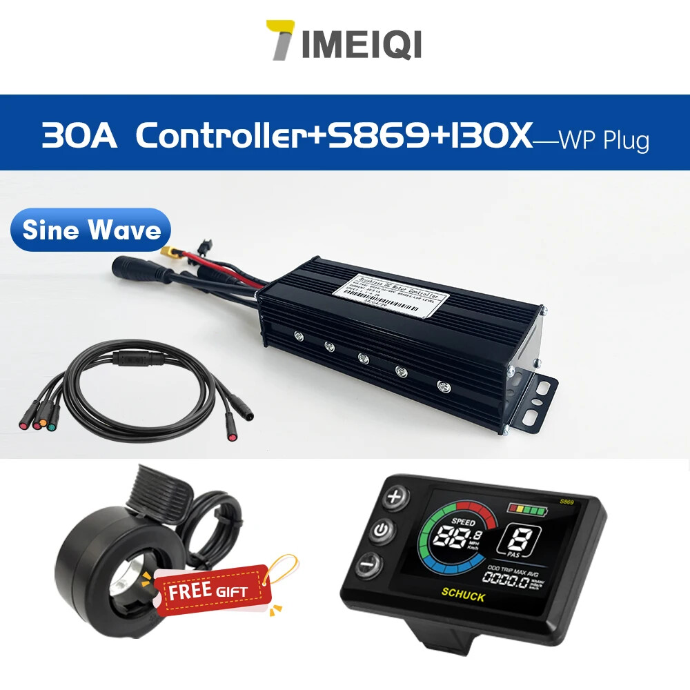 E-bike 3-mode Sine Wave 36V 48V 17A/26A/30A/40A Brushless Motor Controller Kits